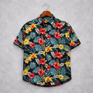 Half Shirt Linen(Black)